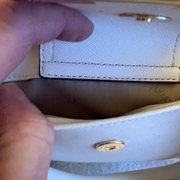 Calvin Klein Collection White and Pink Floral Satchel - Picture 11 of 16